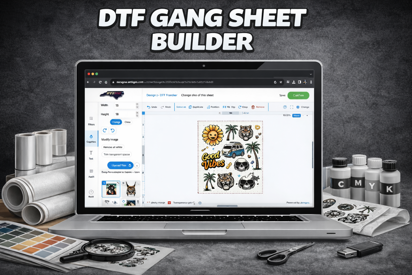 DTF Gang Sheet Builder