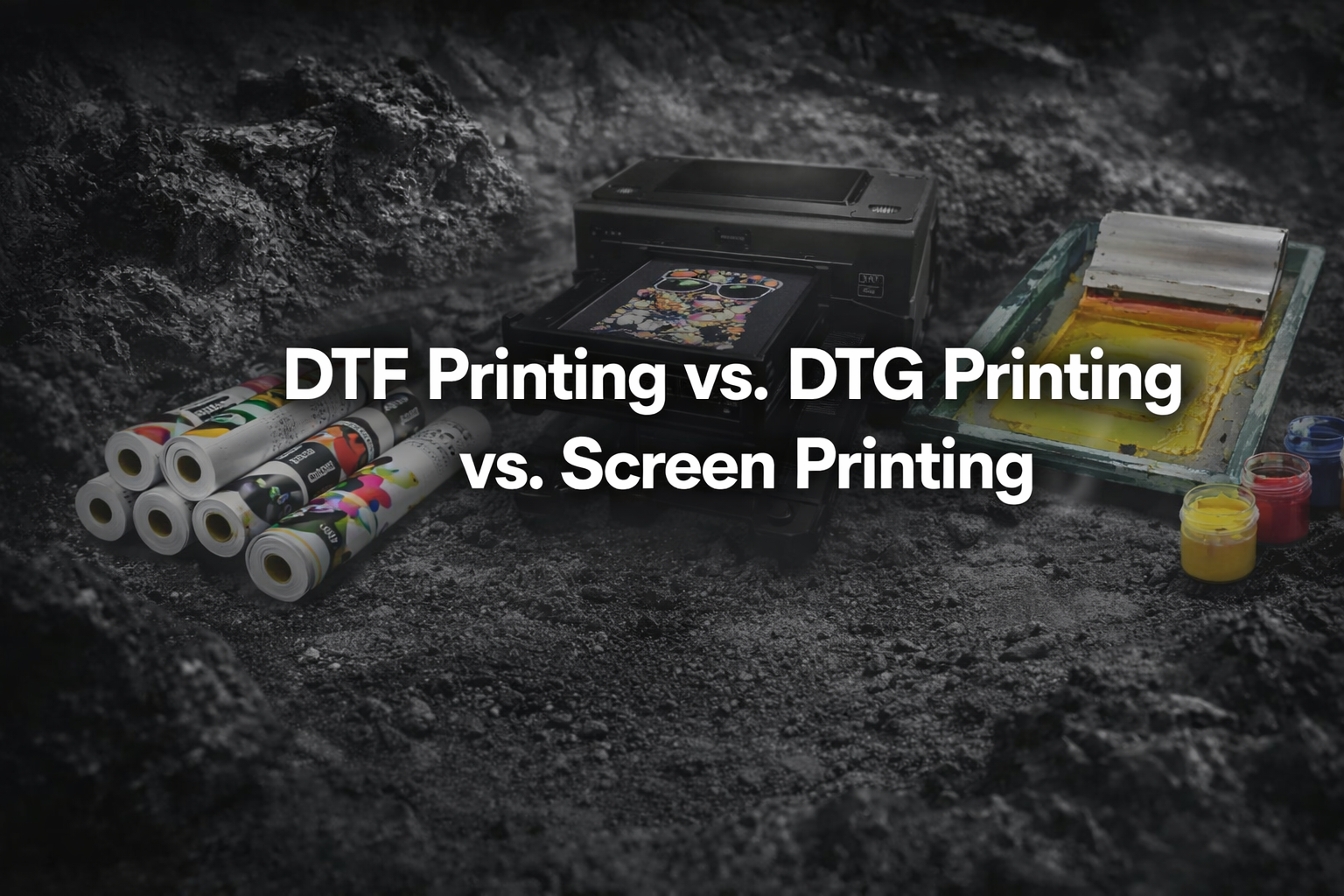 DTF Printing vs. DTG Printing vs. Screen Printing: – ONYX INK - DTF